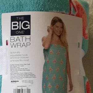 Flamingo Bath  Wrap Towel